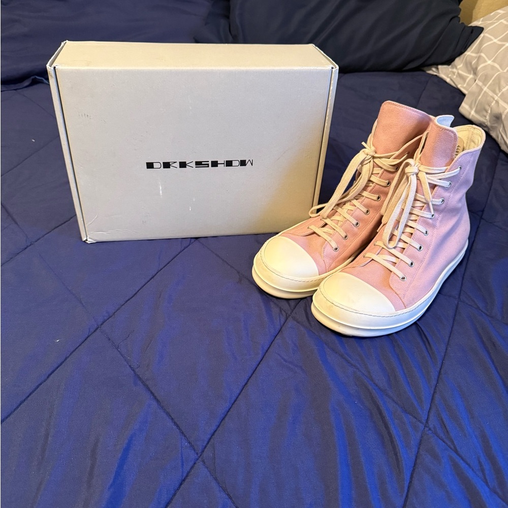 (AUTHENTIC) Rick Owen’s Pink Canvas Ramones